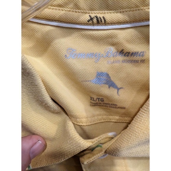 TOMMY BAHAMA Men's Polo‎ Shirt Size XL yellow - Picture 4 of 4